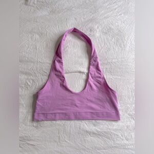 Free People Essential U-Neck Halter Bra Lilac size XS/Small